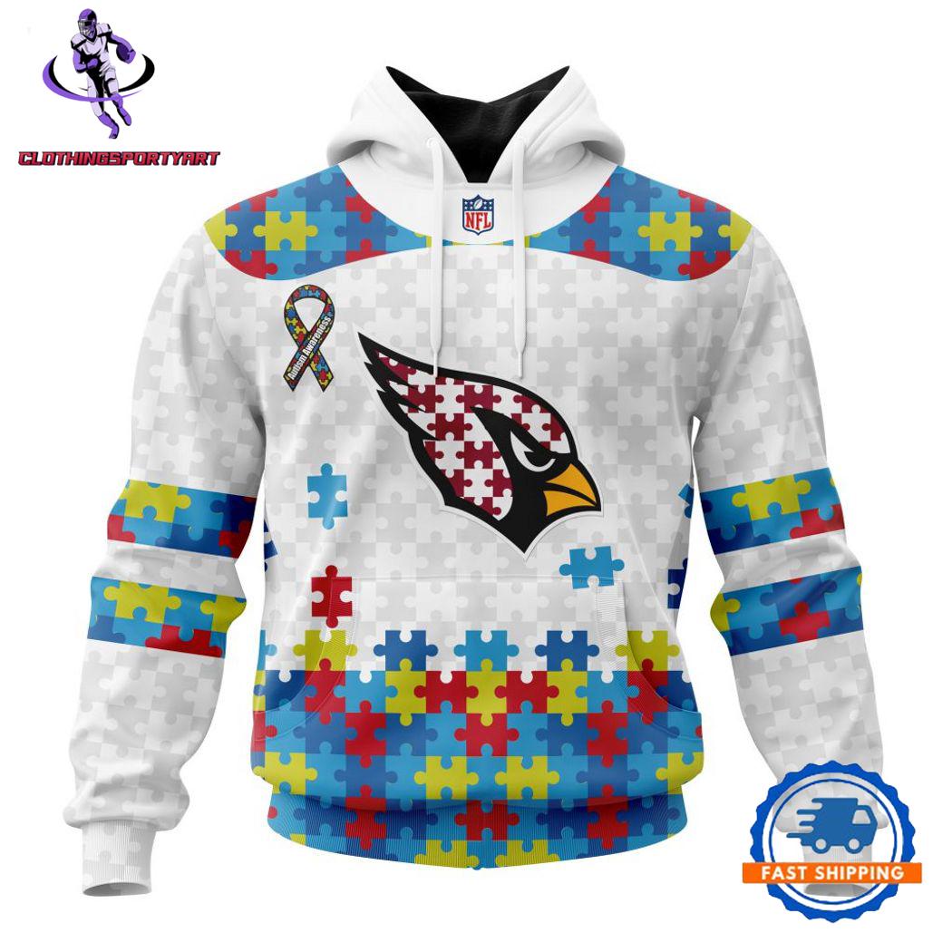 Arizona Cardinals Autism Awareness Hoodie