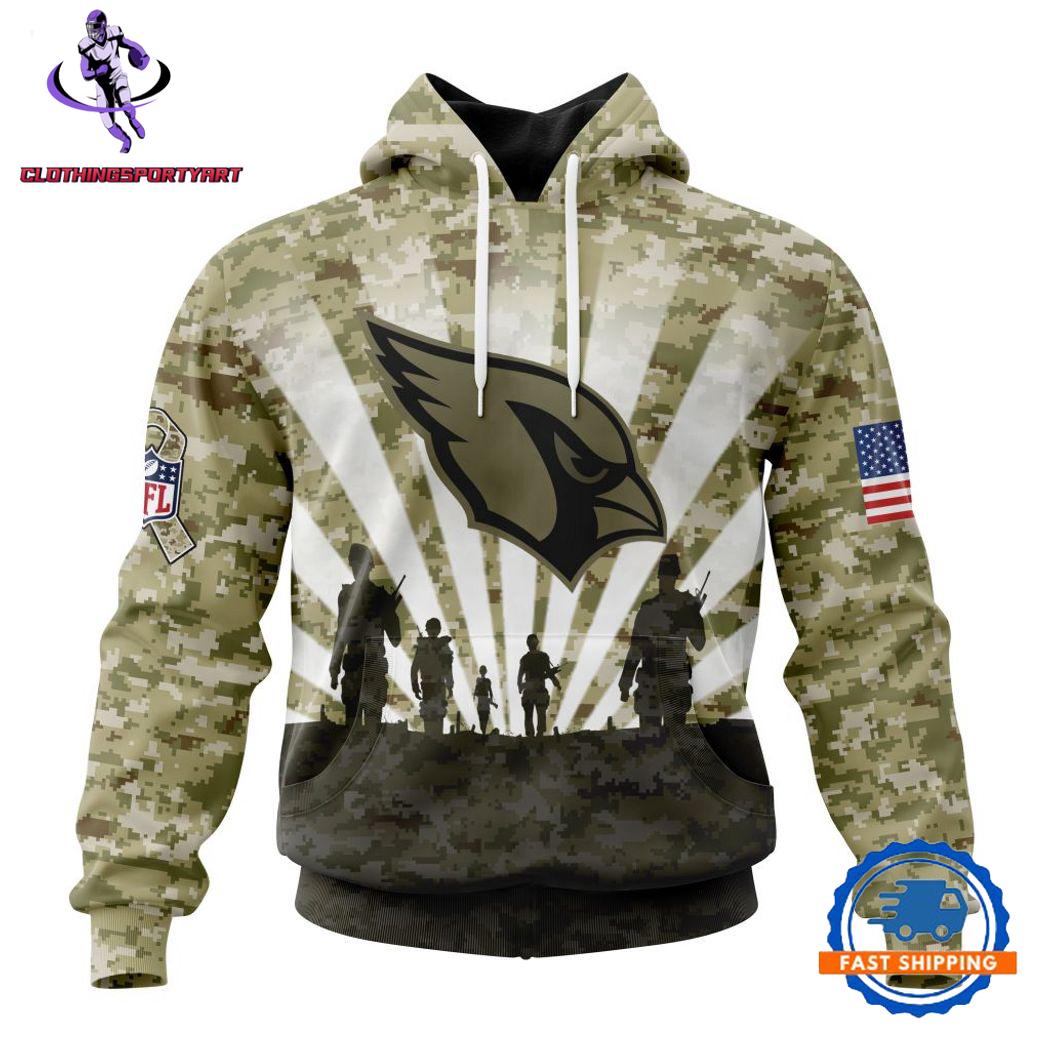 Arizona Cardinals Military Hoodie