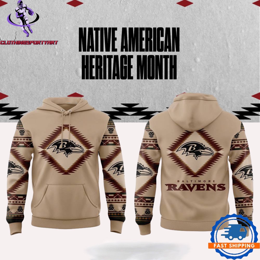 Baltimore Ravens Native American Heritage Month Hoodie