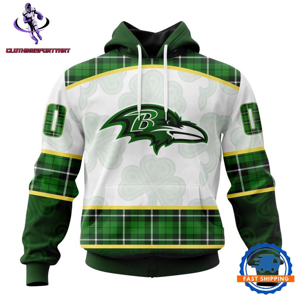 Baltimore Ravens St. Patricks Day Hoodie