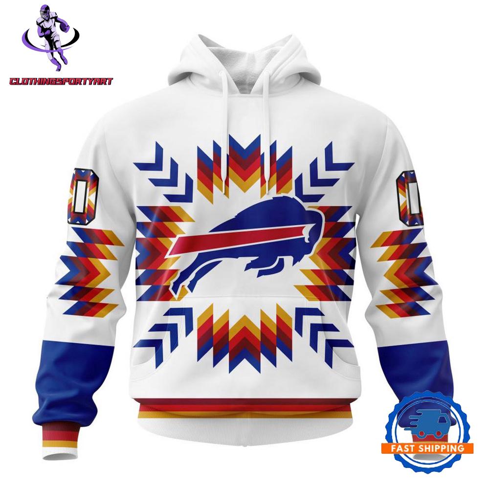 Buffalo Bills Special Native Pattern Hoodie