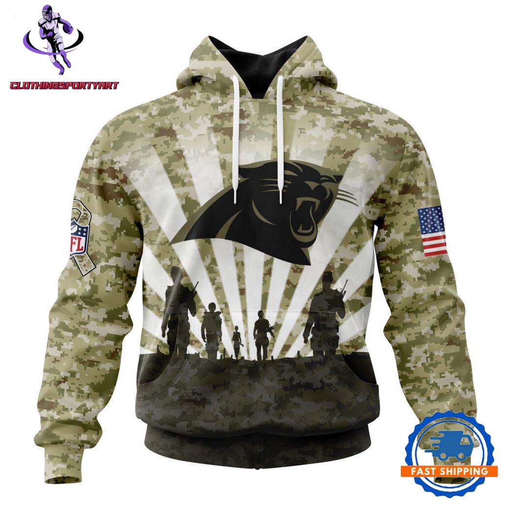 Carolina Panthers Military Hoodie