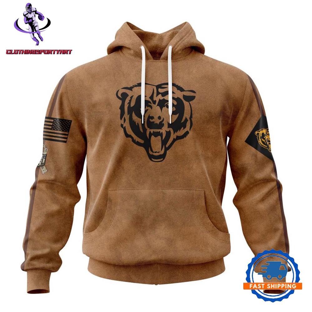 Chicago Bears Salute To Service For Veterans Day Hoodie