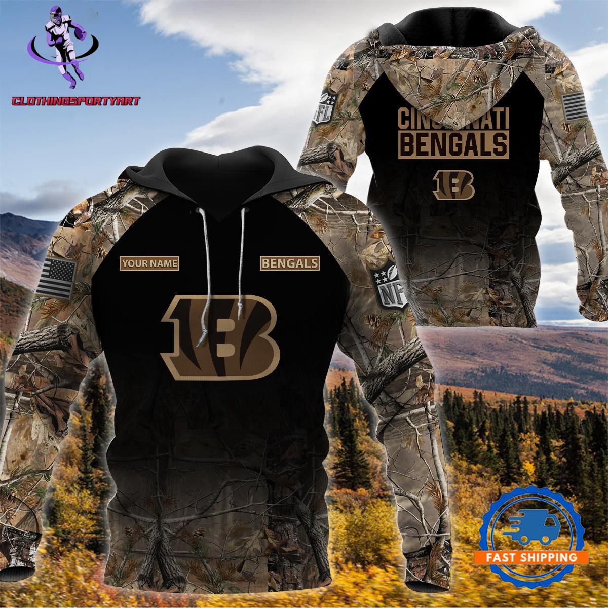 Cincinnati Bengals Hunting Camo Hoodie