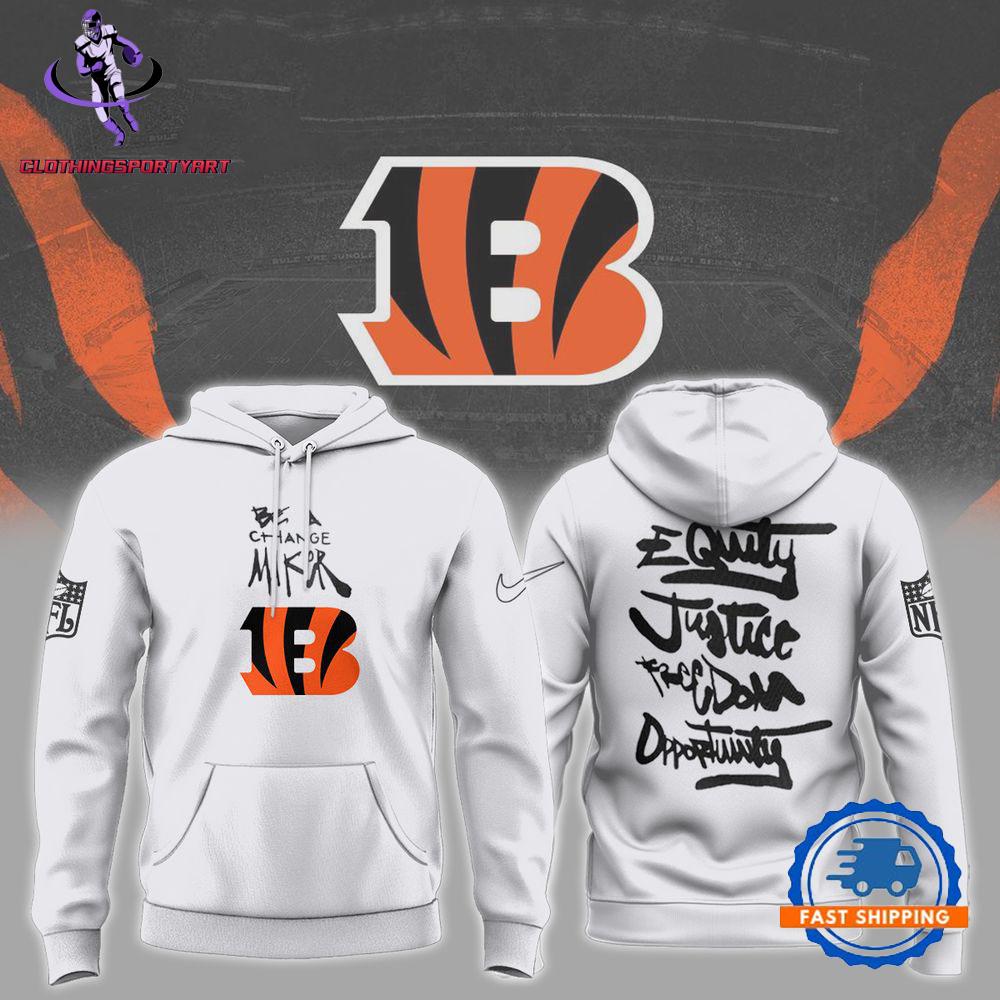 Cincinnati Bengals Inspire Inspire Be A Change Maker NFL Hoodie