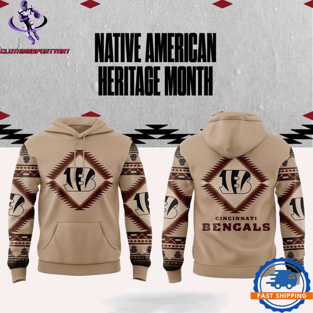 Cincinnati Bengals Native American Heritage Month Hoodie