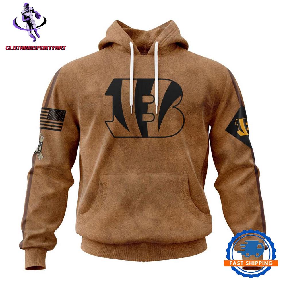 Cincinnati Bengals Salute To Service For Veterans Day Hoodie