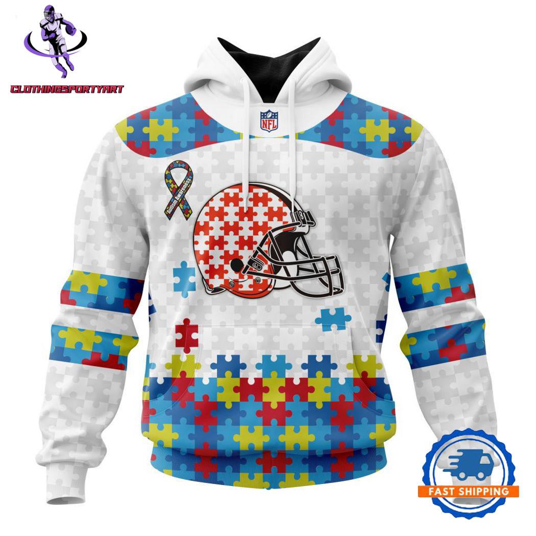 Cleveland Browns Autism Awareness Hoodie