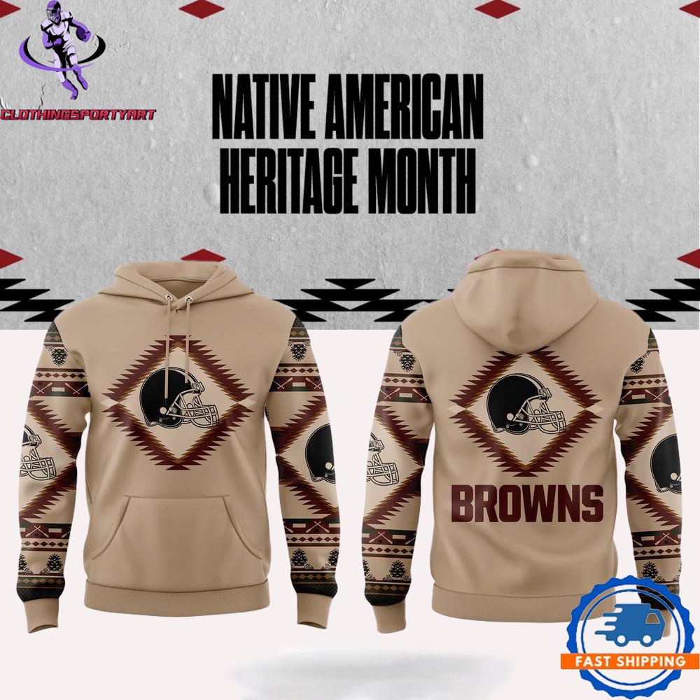 Cleveland Browns Native American Heritage Month Hoodie