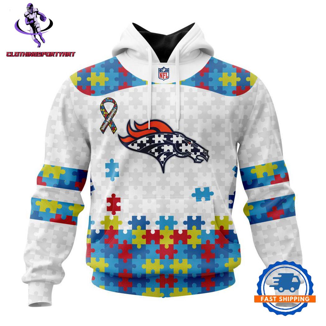 Denver Broncos Autism Awareness Hoodie
