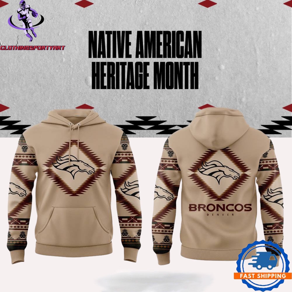 Denver Broncos Native American Heritage Month Hoodie