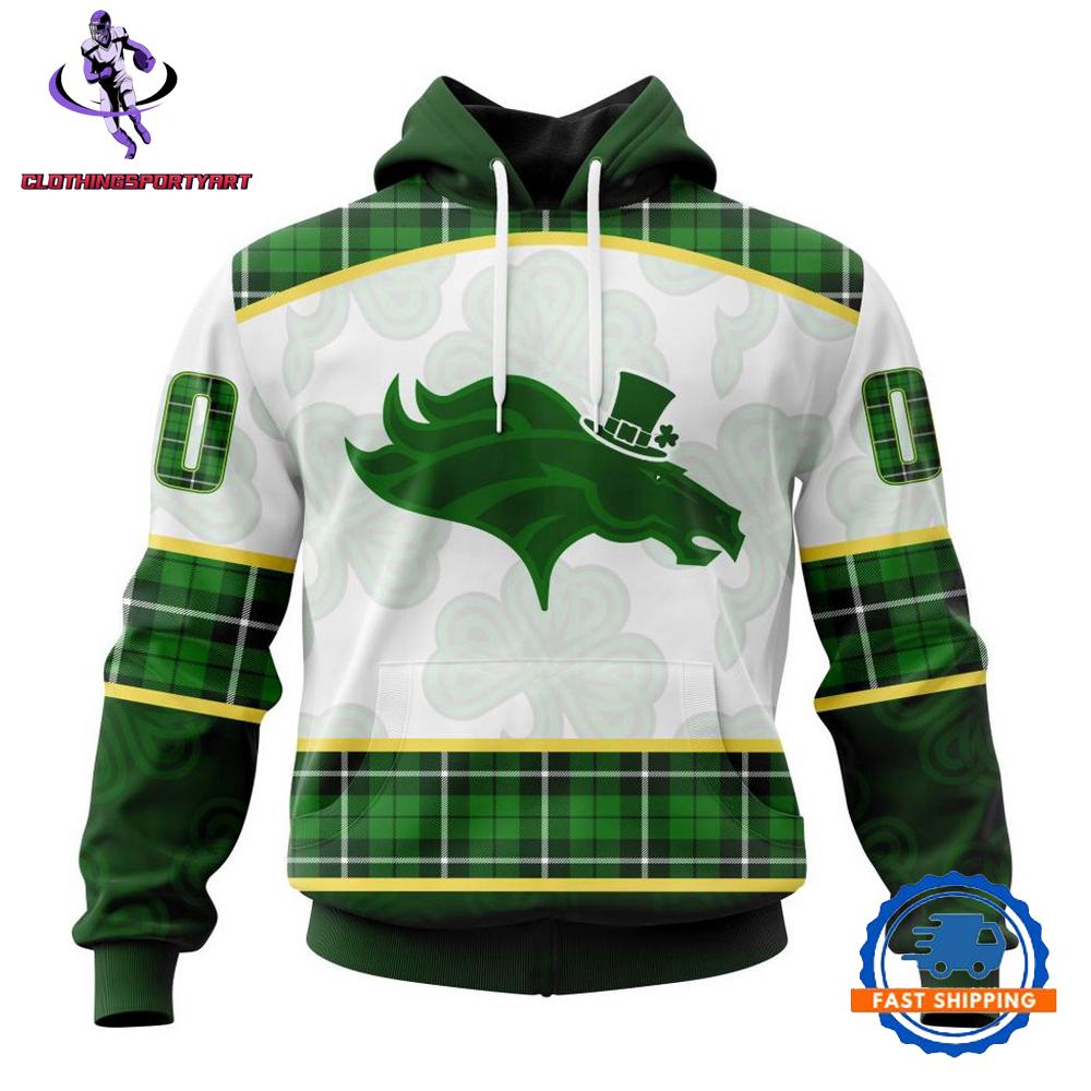 Denver Broncos St. Patricks Day Hoodie