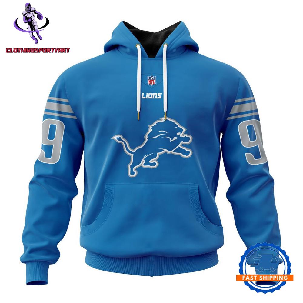 Detroit Lions Football Team New Color Design Hoodie