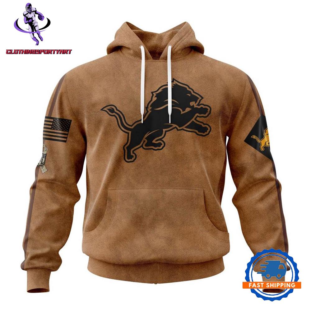 Detroit Lions Salute To Service For Veterans Day Hoodie