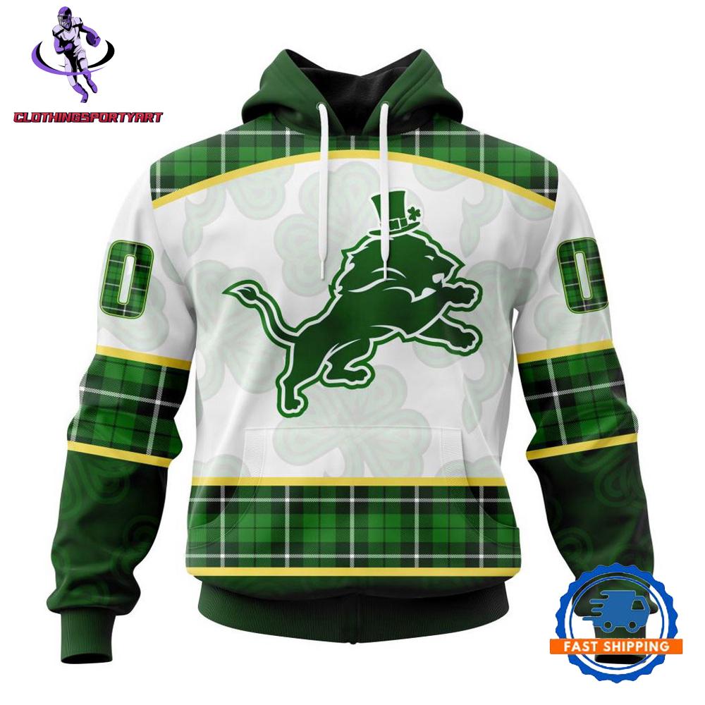 Detroit Lions St. Patricks Day Hoodie