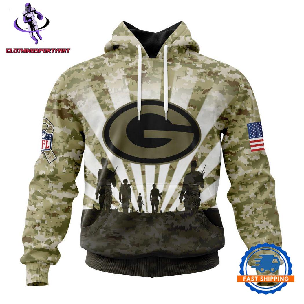 Green Bay Packers Military Hoodie