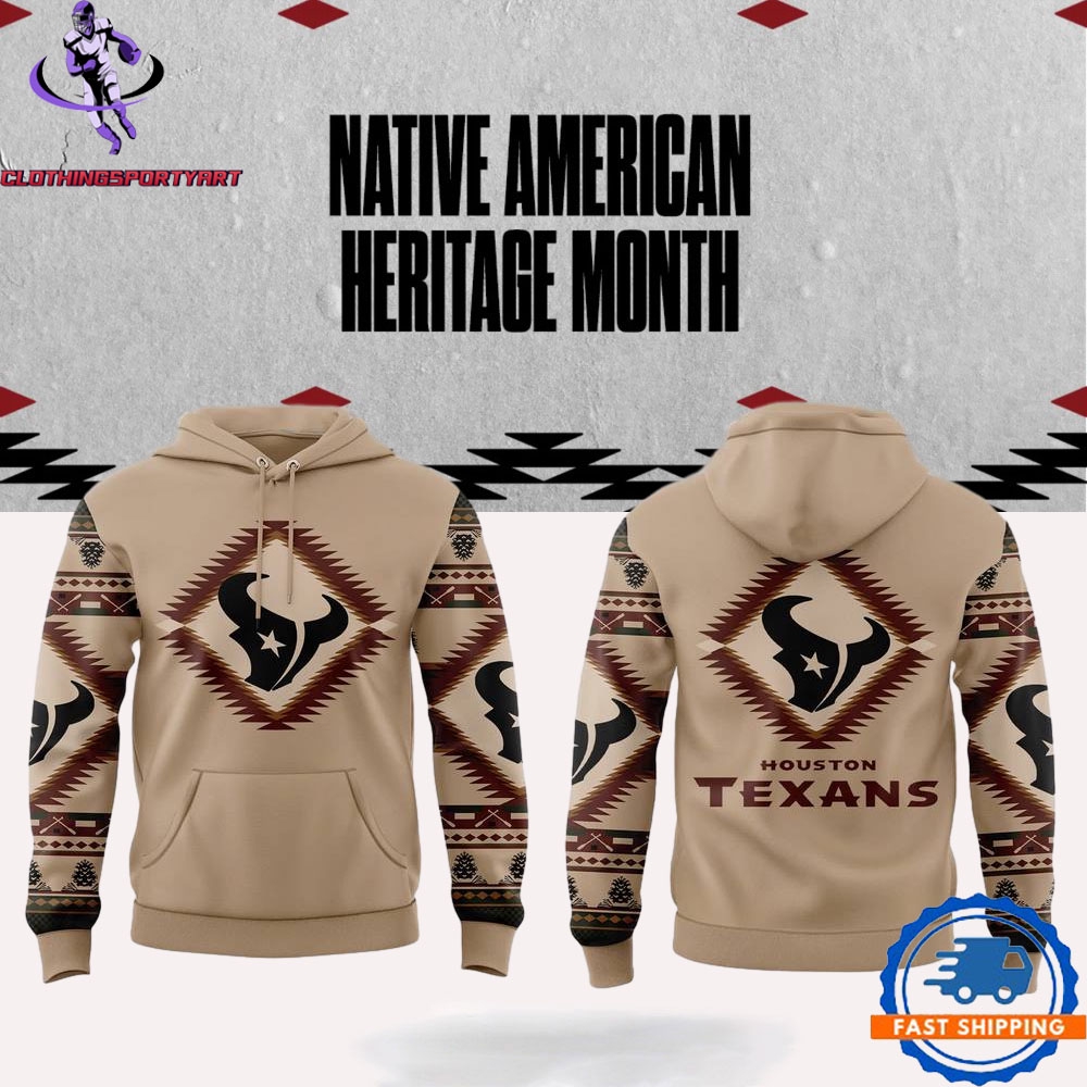 Houston Texans Native American Heritage Month Hoodie