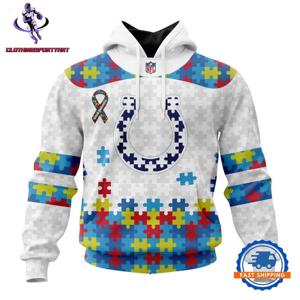 Indianapolis Colts Autism Awareness Hoodie