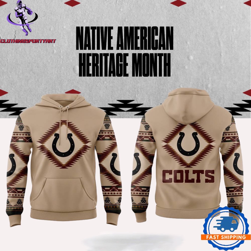 Indianapolis Colts Native American Heritage Month Hoodie
