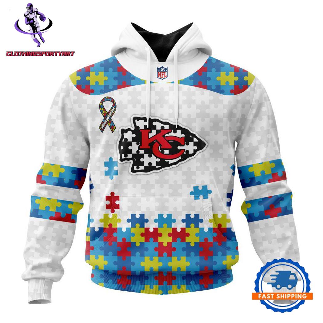 Kansas City Chiefs Autism Awareness Hoodie