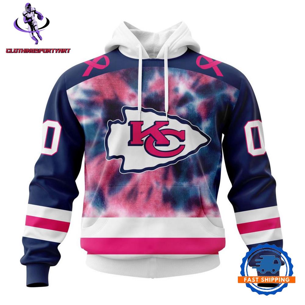 Kansas City Chiefs Pink Fight Breast Cancer Hoodie