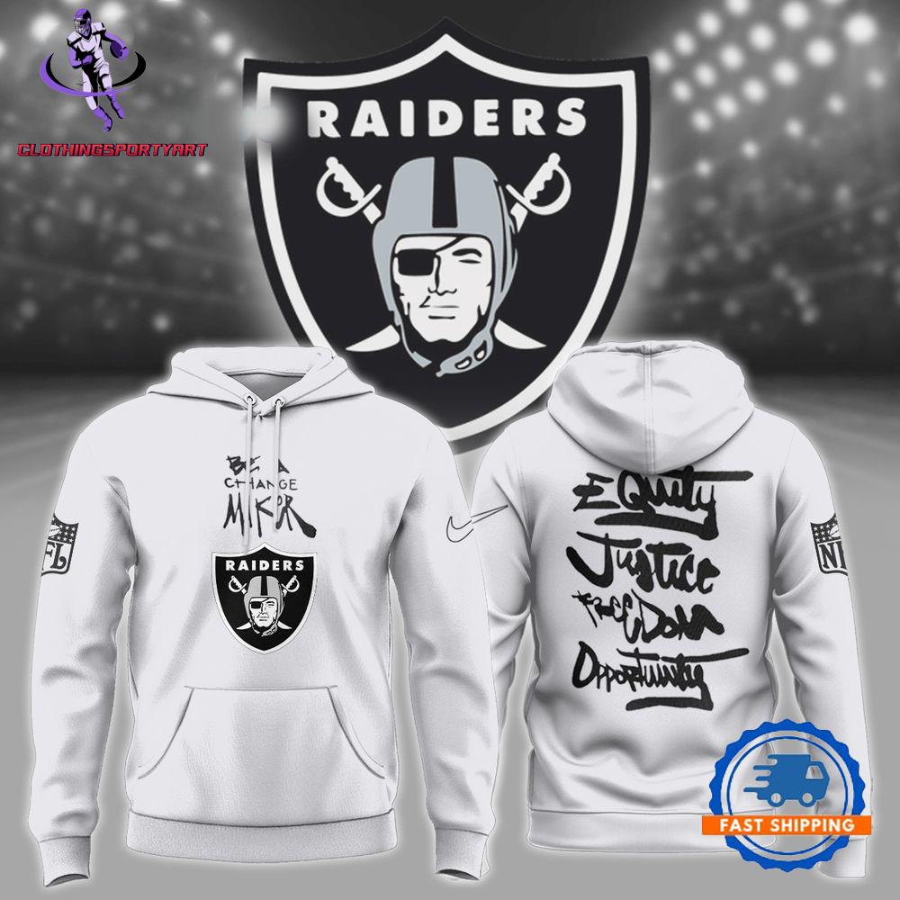 Las Vegas Raiders Inspire Inspire Be A Change Maker NFL Hoodie