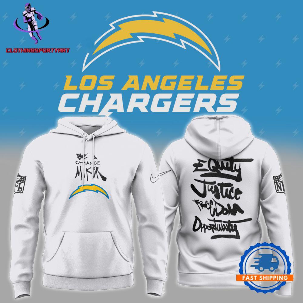 Los Angeles Chargers Inspire Inspire Be A Change Maker NFL Hoodie