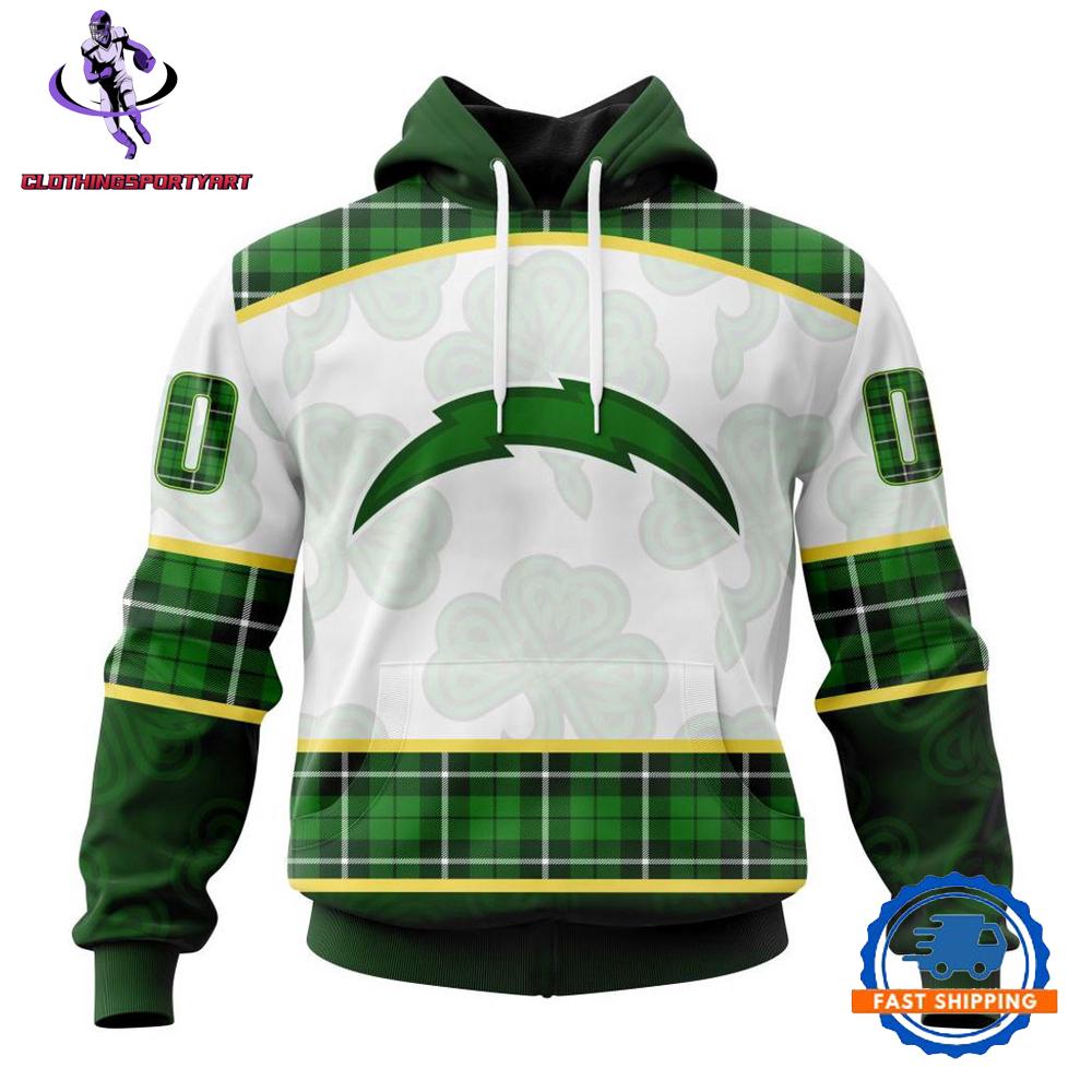 Los Angeles Chargers St. Patricks Day Hoodie