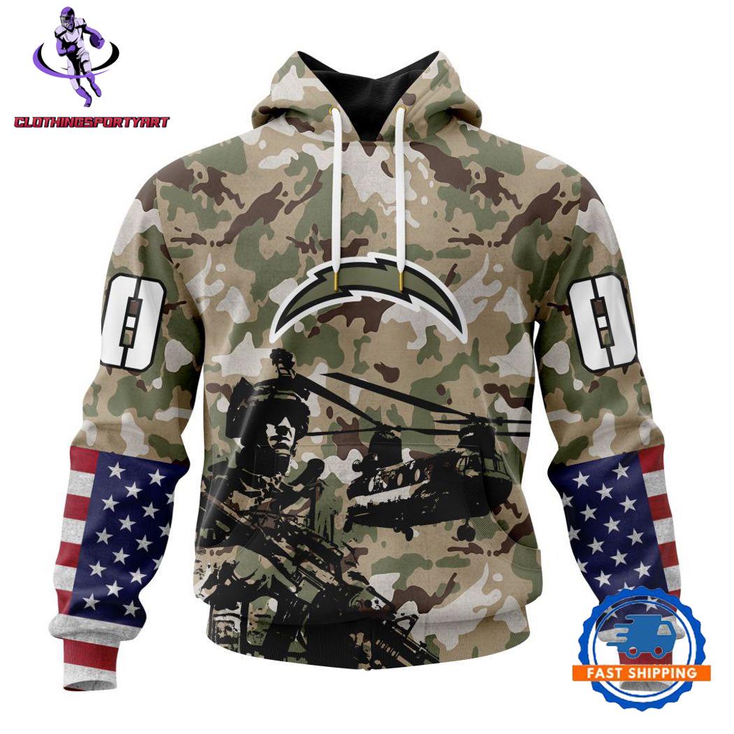 Los Angeles Chargers Veterans Hoodie