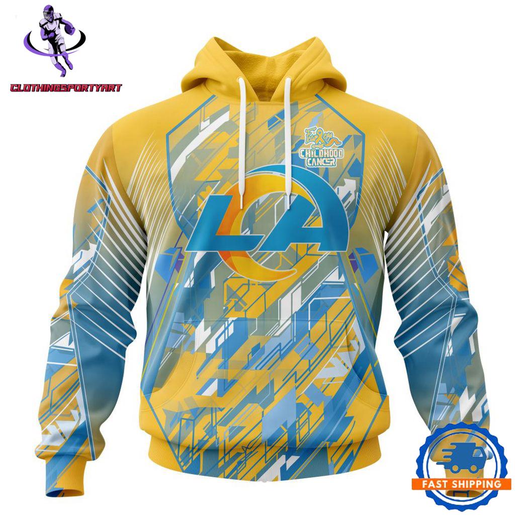 Los Angeles Rams Breast Cancer Hoodie
