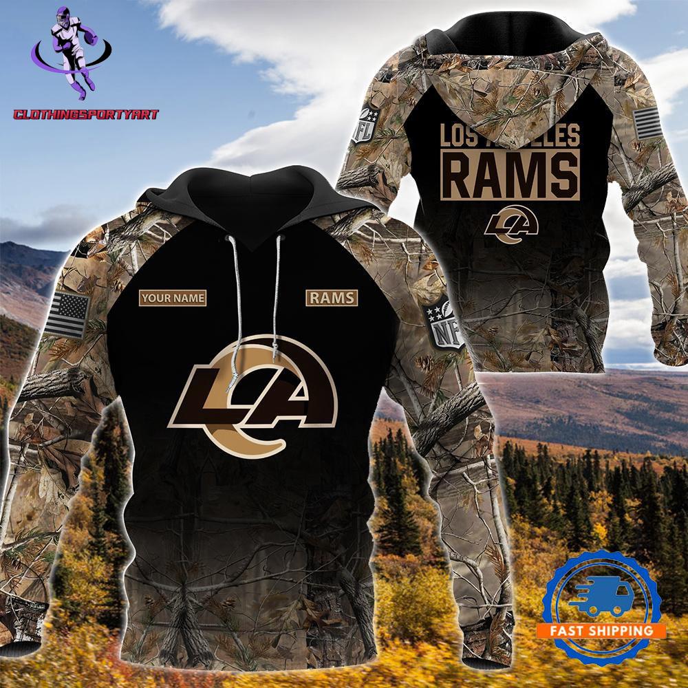 Los Angeles Rams Hunting Camo Hoodie
