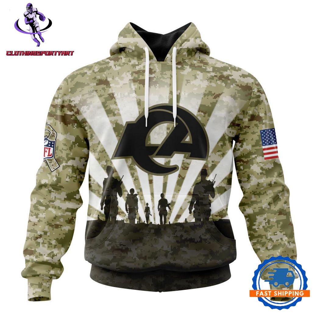 Los Angeles Rams Military Hoodie