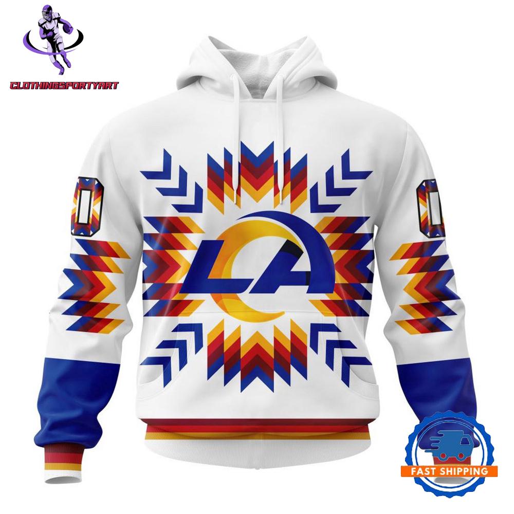 Los Angeles Rams Special Native Pattern Hoodie
