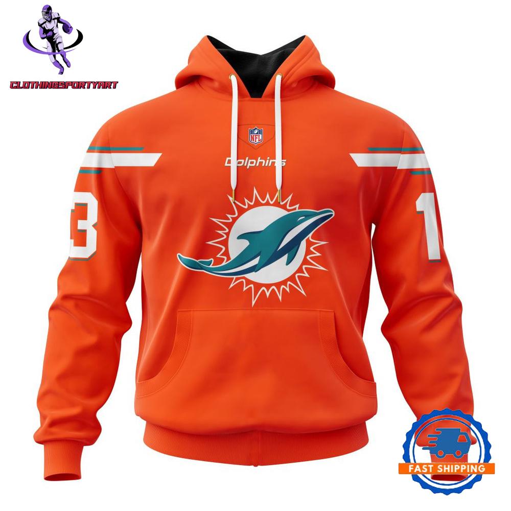Miami Dolphins Football Team New Color Design Hoodie