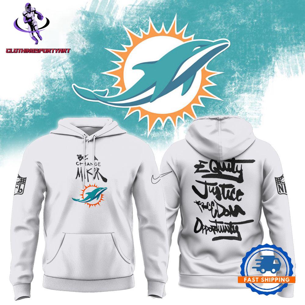 Miami Dolphins Inspire Inspire Be A Change Maker NFL Hoodie
