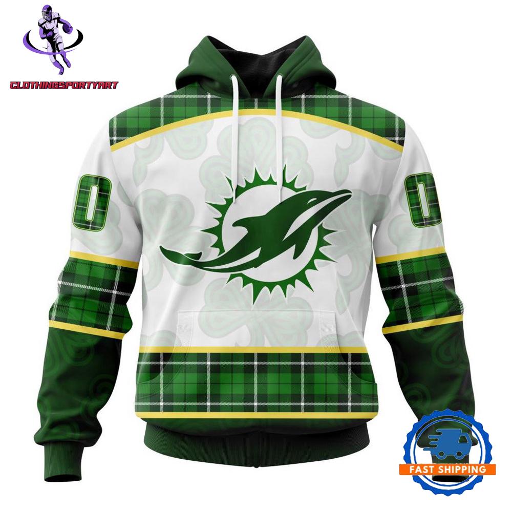 Miami Dolphins St. Patricks Day Hoodie