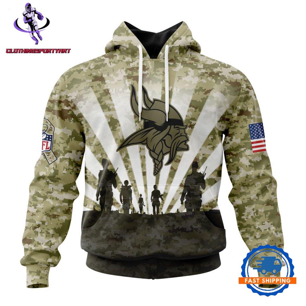 Minnesota Vikings Military Hoodie
