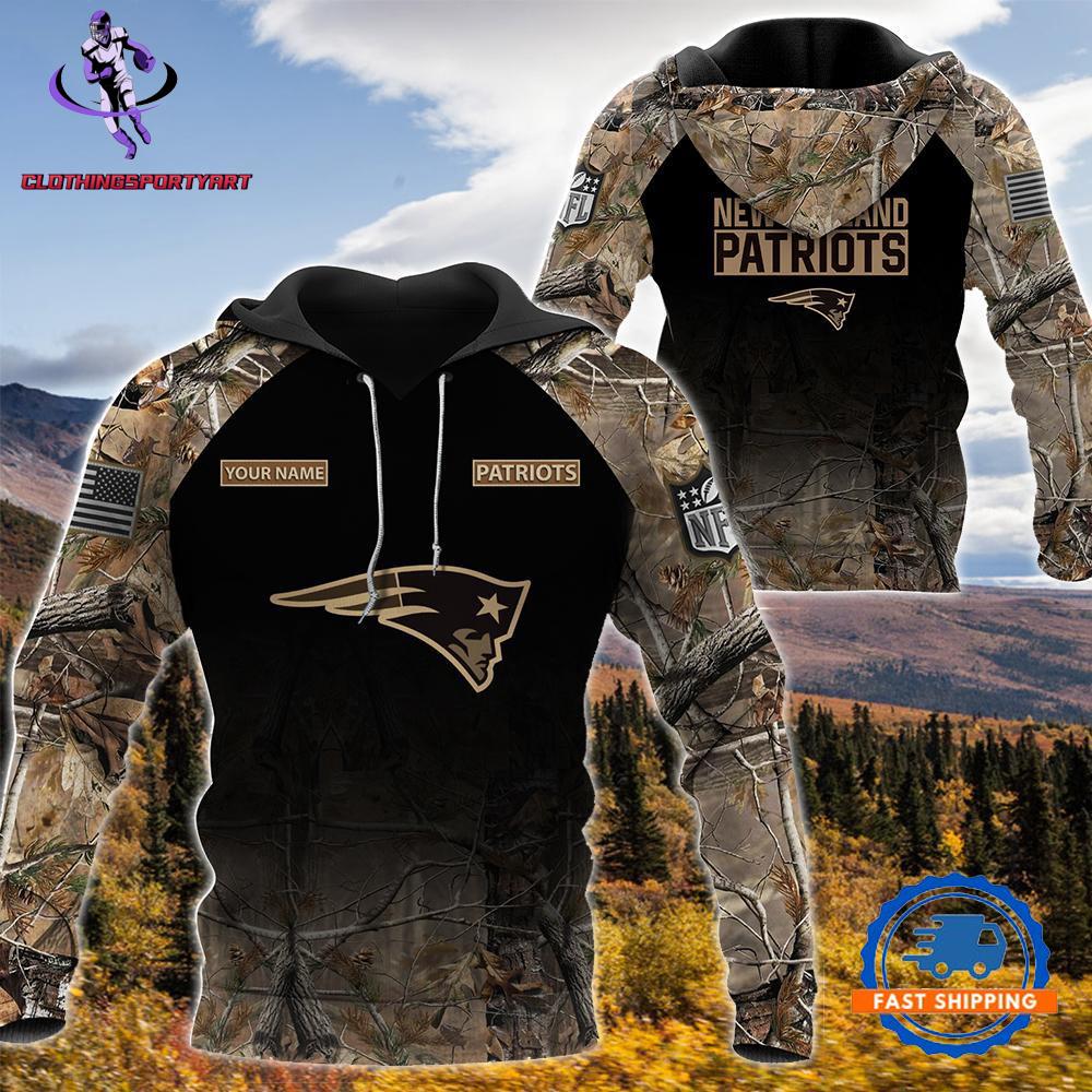 New England Patriots Hunting Camo Hoodie