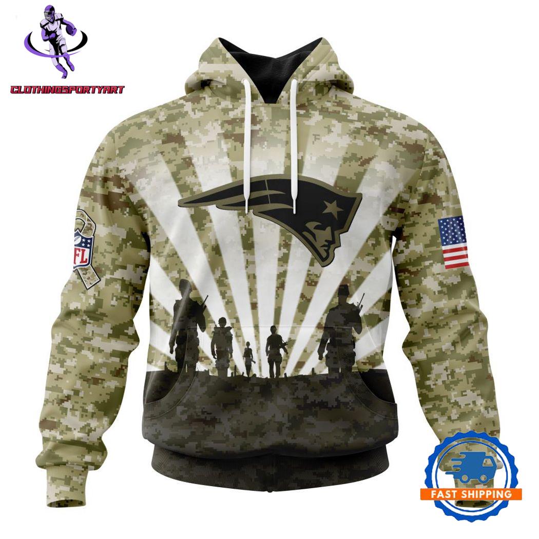 New England Patriots Military Hoodie