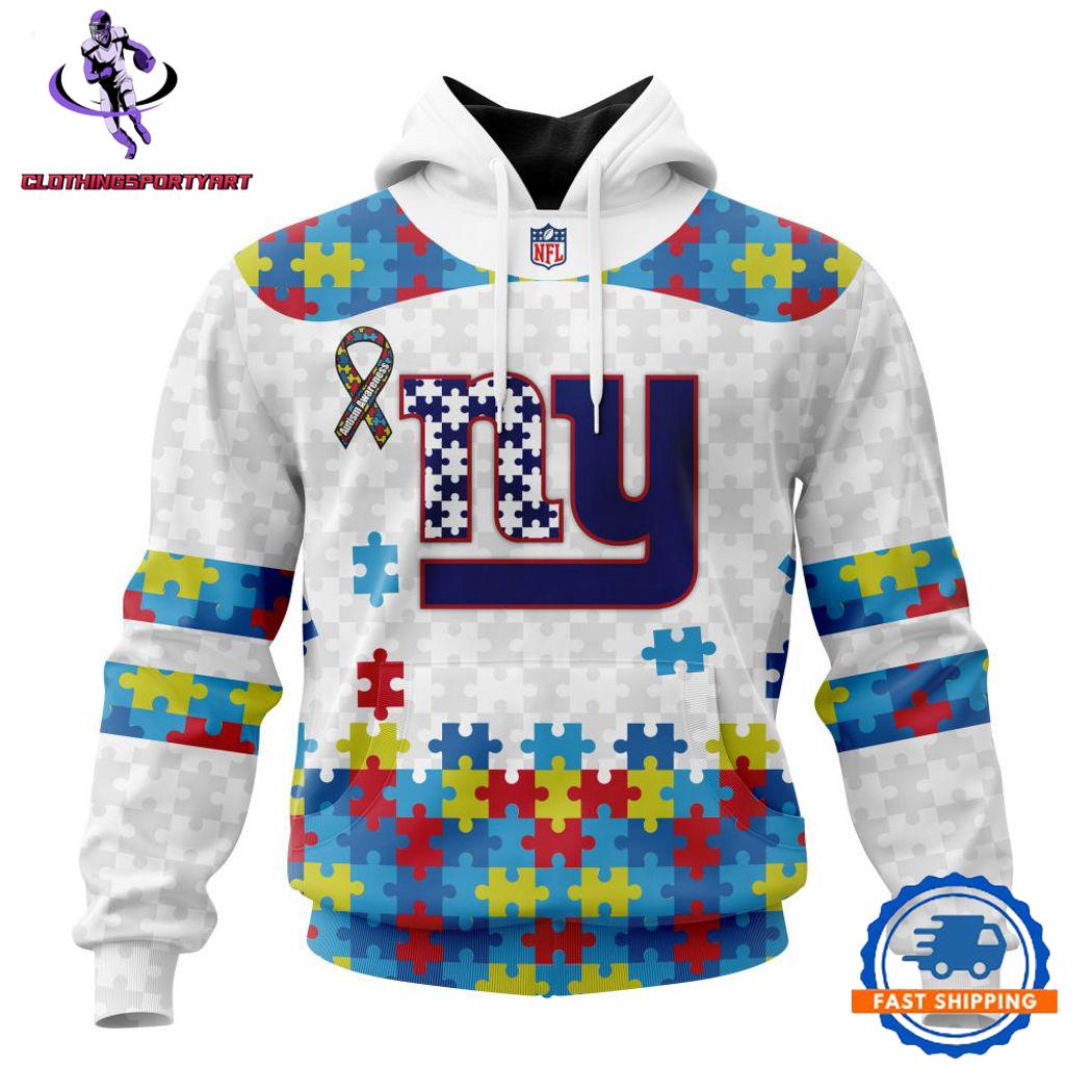 New York Giants Autism Awareness Hoodie