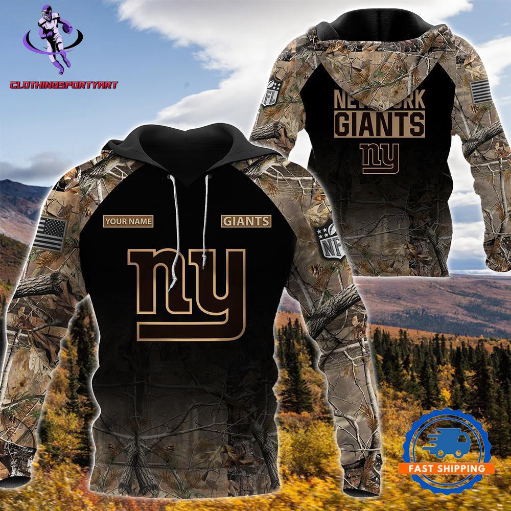 New York Giants Hunting Camo Hoodie