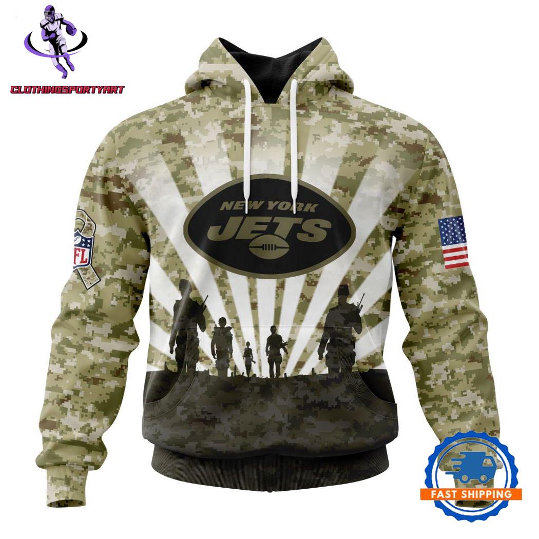 New York Jets Military Hoodie