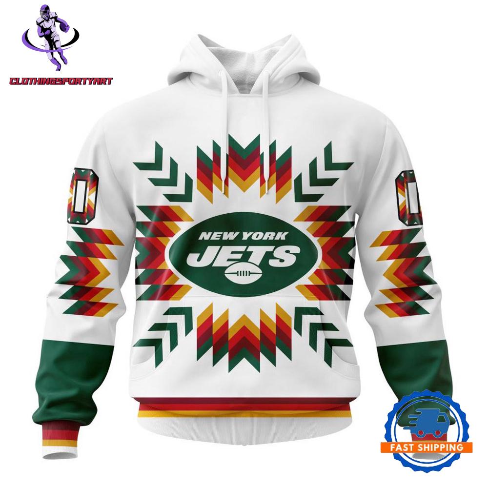 New York Jets Special Native Pattern Hoodie