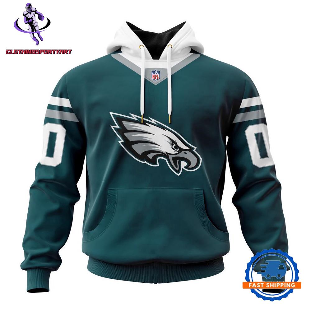 Philadelphia Eagles Football Team New Color Design Hoodie