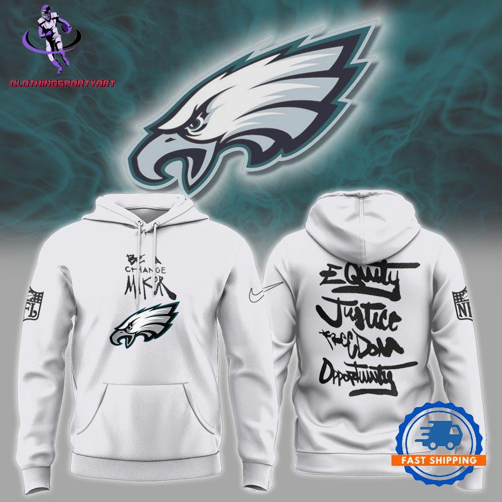 Philadelphia Eagles Inspire Inspire Be A Change Maker NFL Hoodie