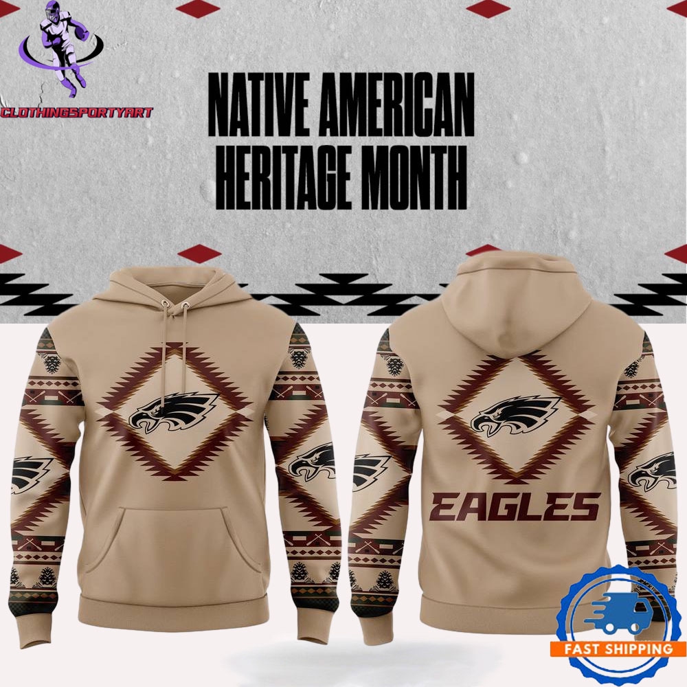 Philadelphia Eagles Native American Heritage Month Hoodie