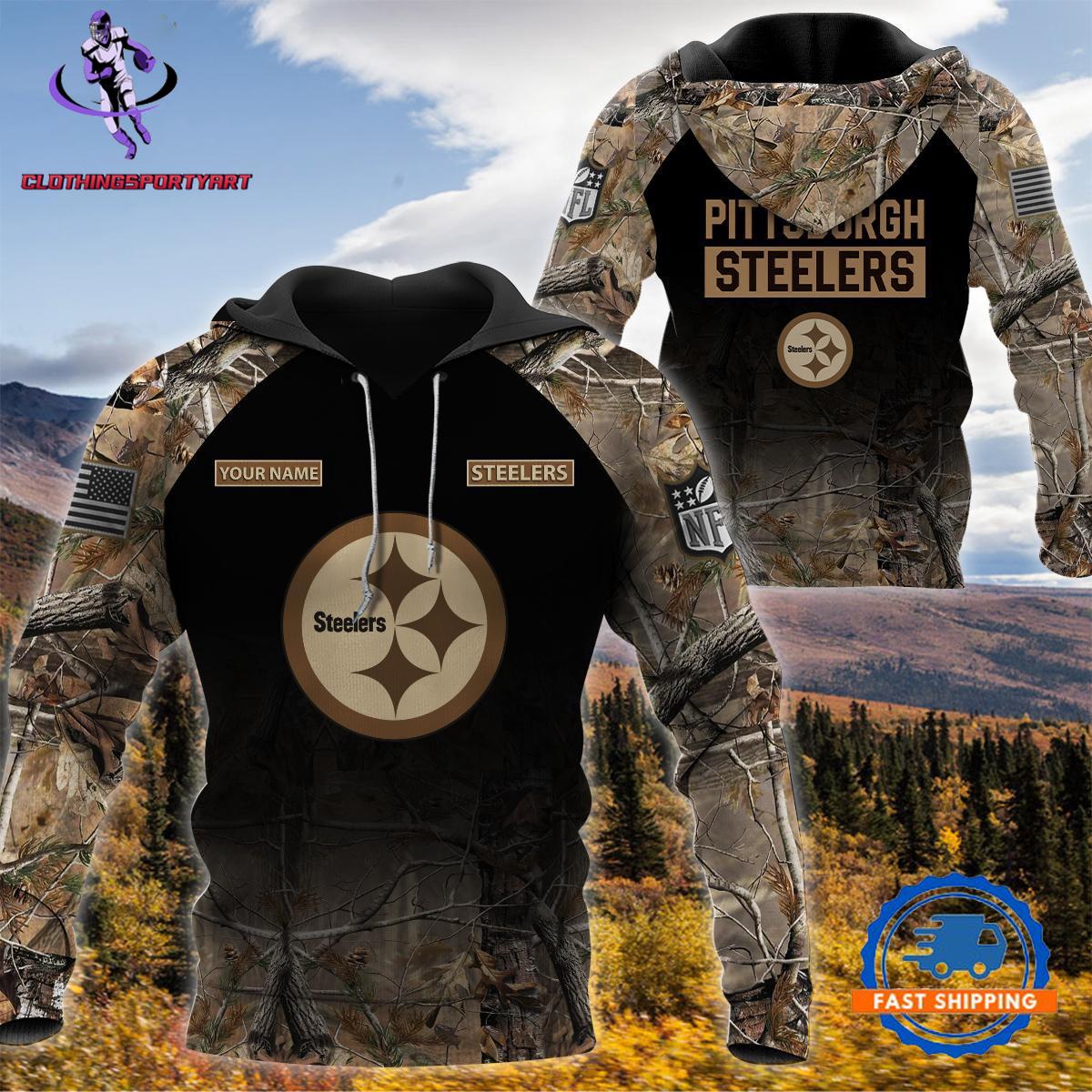 Pittsburgh Steelers Hunting Camo Hoodie