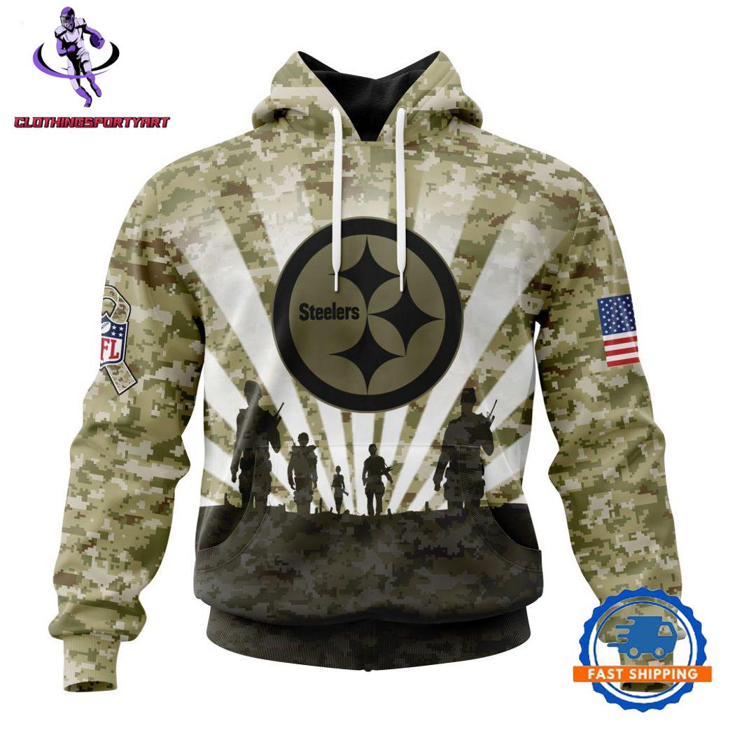 Pittsburgh Steelers Military Hoodie