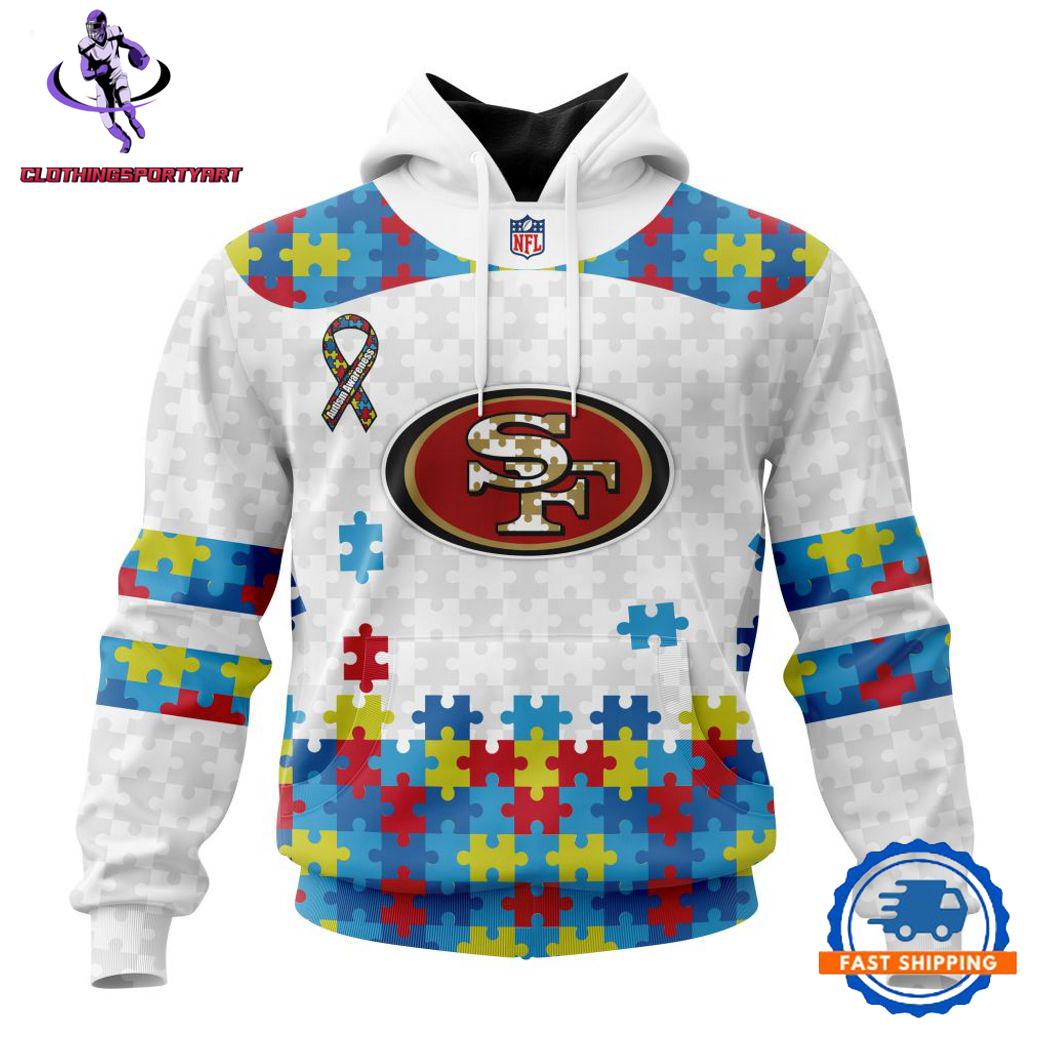 San Francisco 49ers Autism Awareness Hoodie