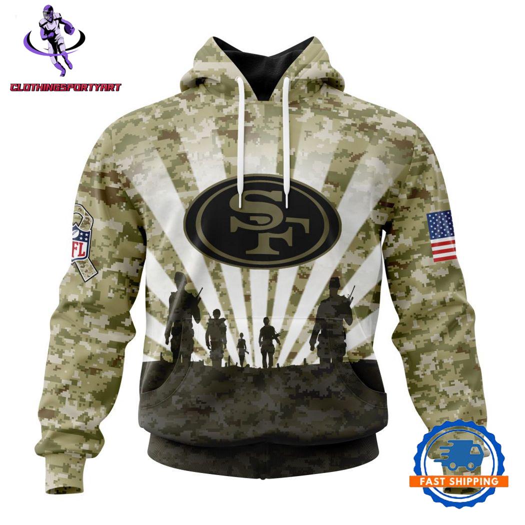 San Francisco 49ers Military Hoodie